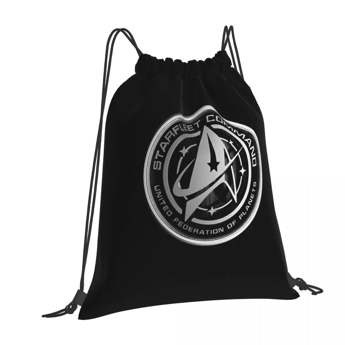 Star Treks Science Fiction TV Series Backpacks Portable Drawstring Bags Shoes Bag Book Bags for Travel School