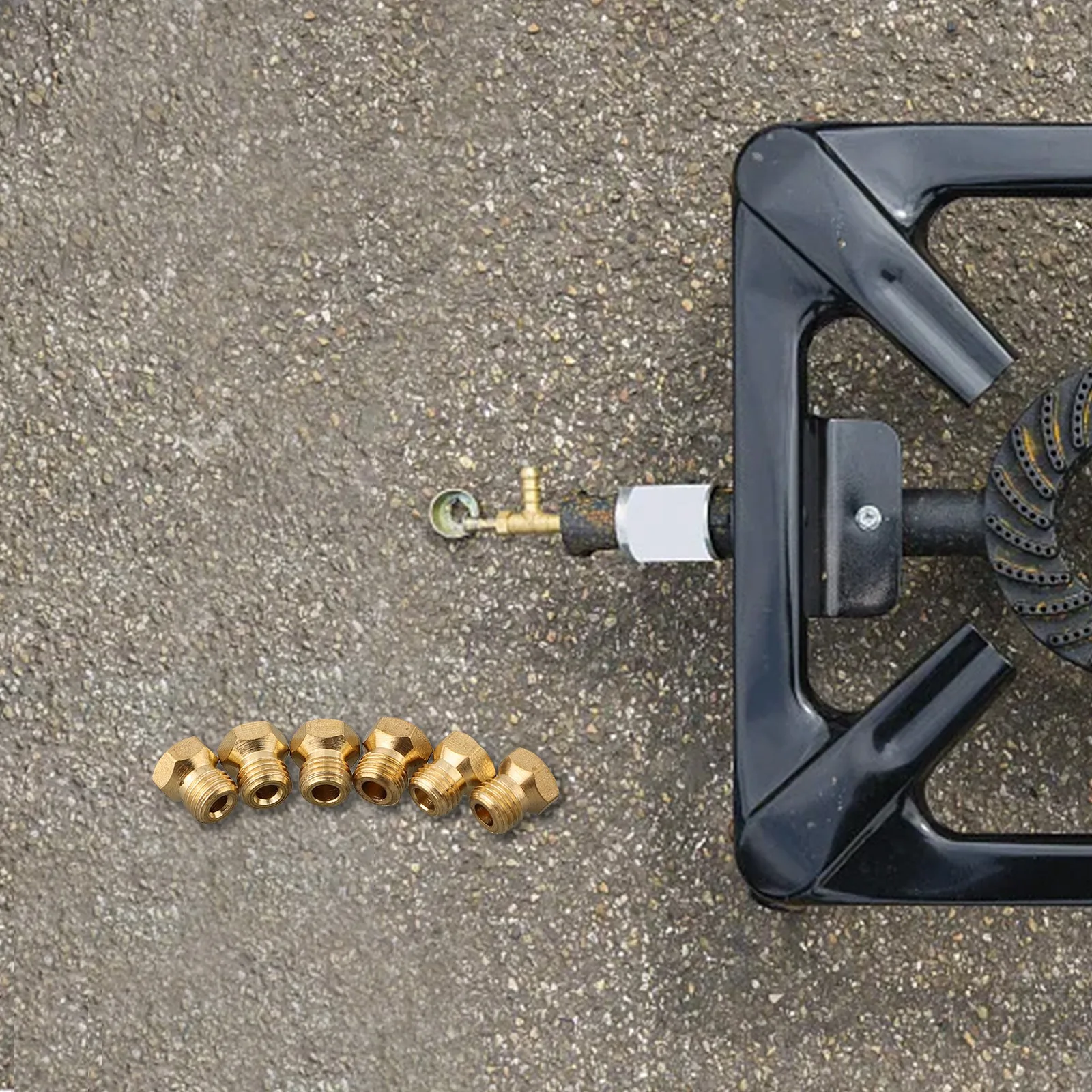 Ensemble de buses de cuisinière à gaz pour la cuisine domestique, buse de Jet de gaz Propane, cuisinières à 4 brûleurs, filetage Standard de hauteur de 9mm