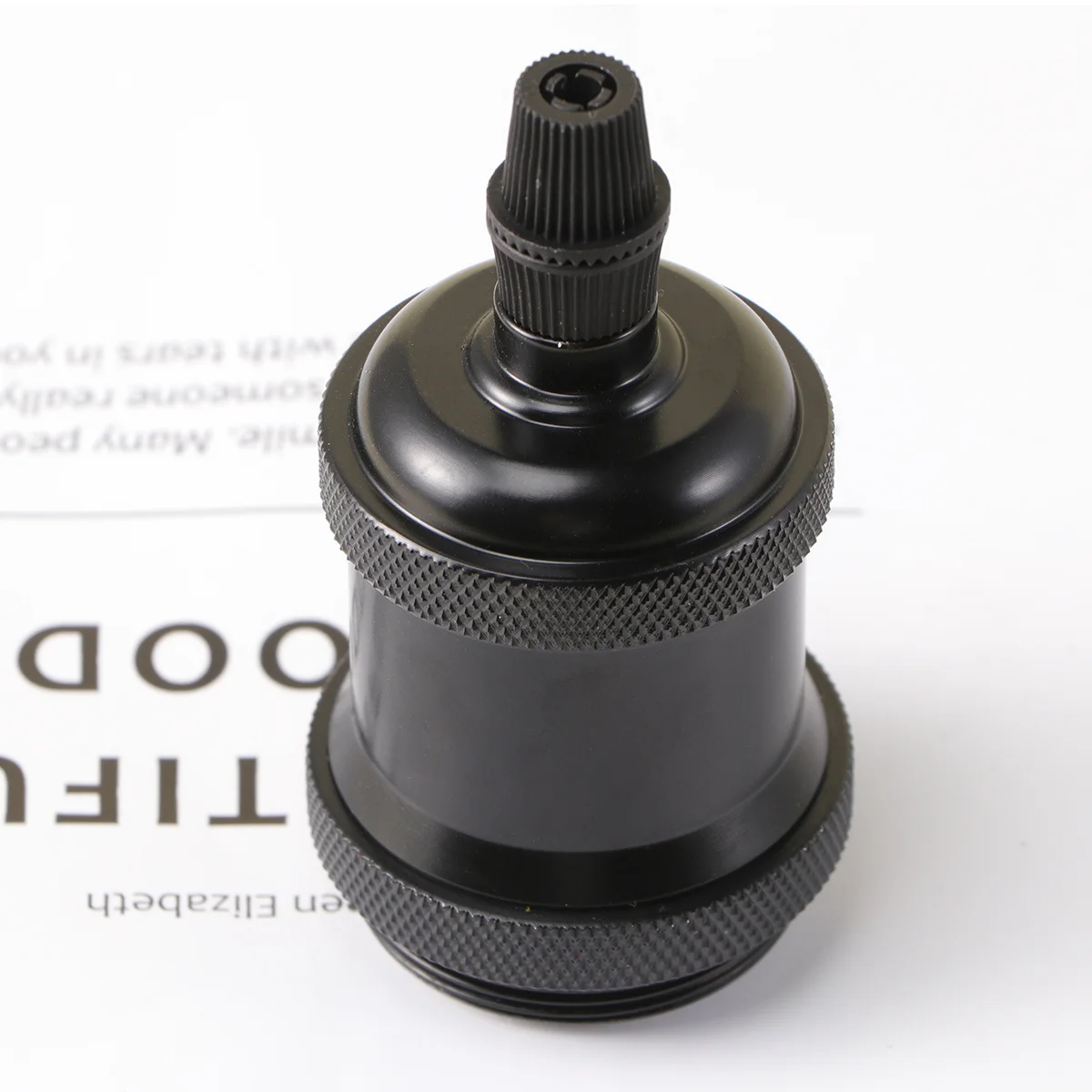 

E27 Lamp Base Black Screw Socket Holder Edison Bulb Pendant Ceiling Light Adapter Vintage Lamp Bases