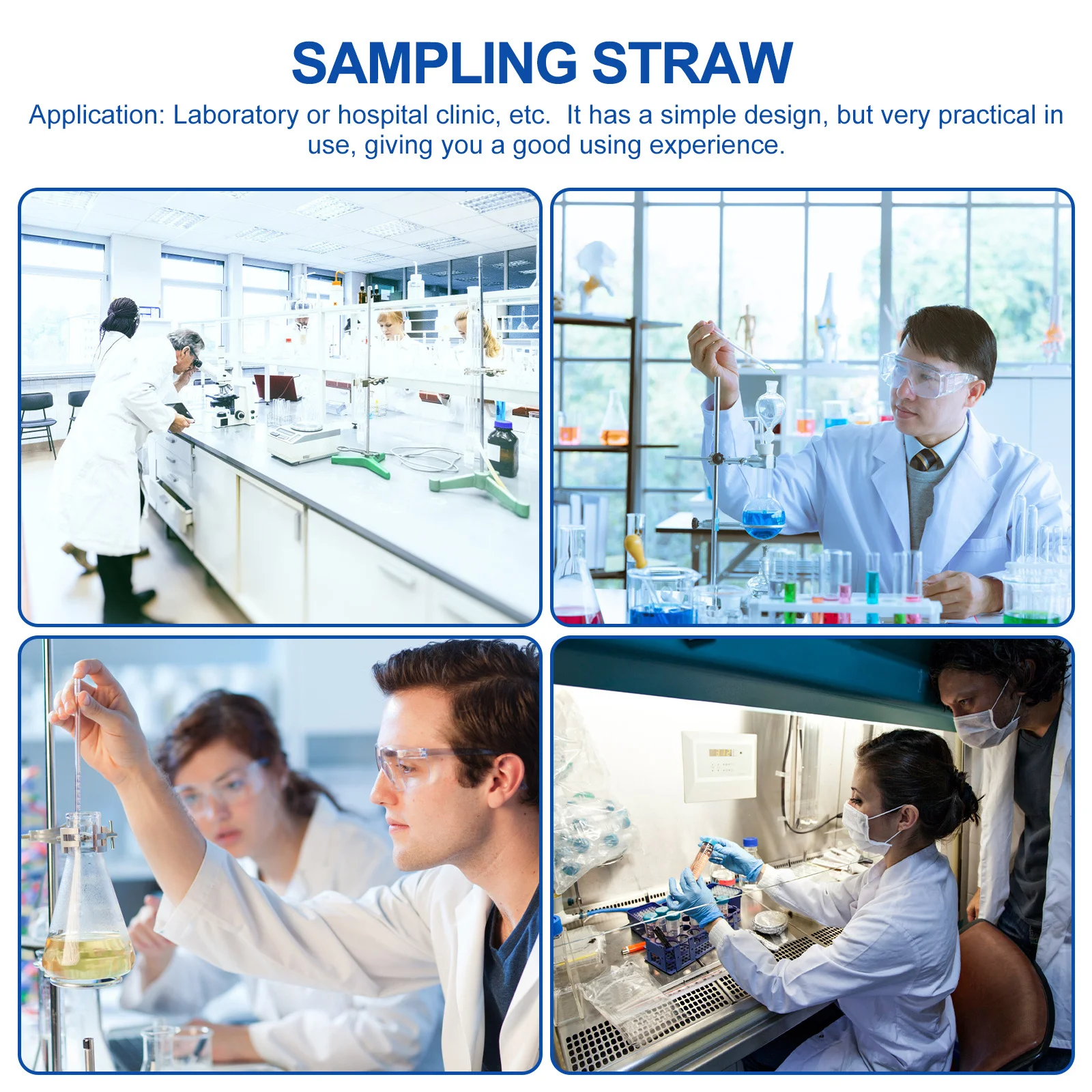 

Polished Blood Collection Straw Glass Tube Sampling Dropper Easy-to-use