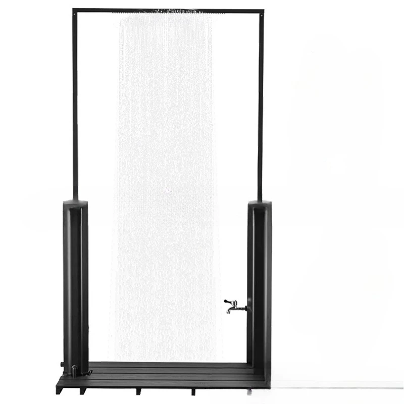 Columna de ducha solar para exteriores, piscina de jardín con capacidad de 60 litros