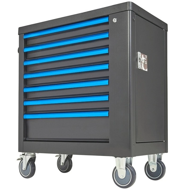 Motorcycle and sedan repair tool 7-drawer tool cart, 302 pieces 6-pallet set