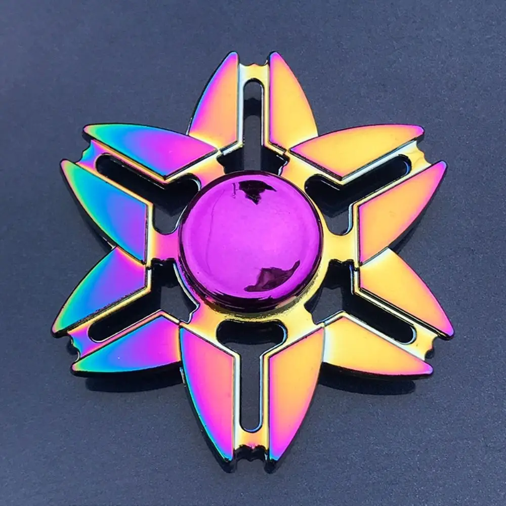 Dragon Wings Hand Spinner High Speed Low Noise Fingertip Gyro Alloy Anti Pressure Metal Rainbow Finger Spinner Children Toys