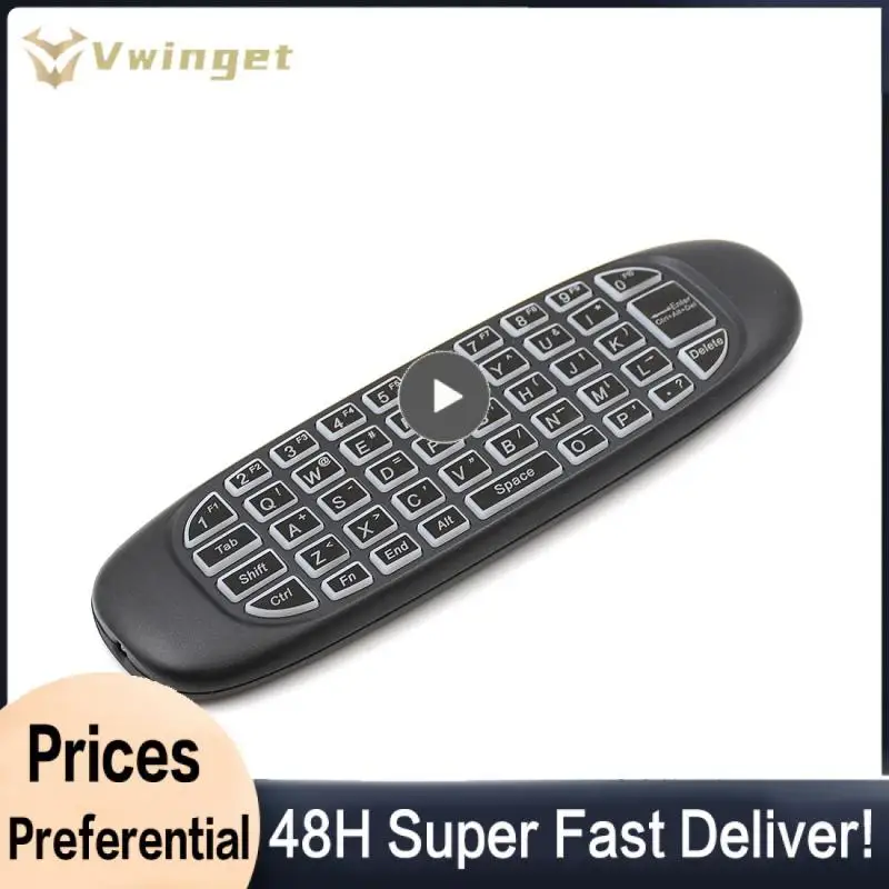 Fly Air Mouse 2.4G Mini Wireless Keyboard Rechargeable Remote Control for PC Android TV Box Russian English Spanish Arabic