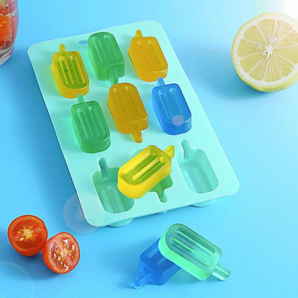 50 pcs/lot Silicone Popsicle Mold Ice Cube Mold Ice Bar Creative Ice Tray Mold Home Kitchen Accessories