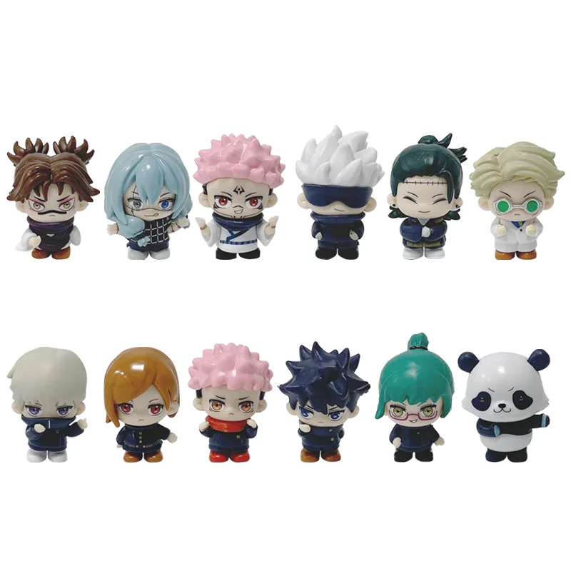 

7cm Jujutsu Kaisens Cute Figure Doll Peripherals Creative Desktop Ornament Decoration Exquisite Collectible Gift for Anime Fans