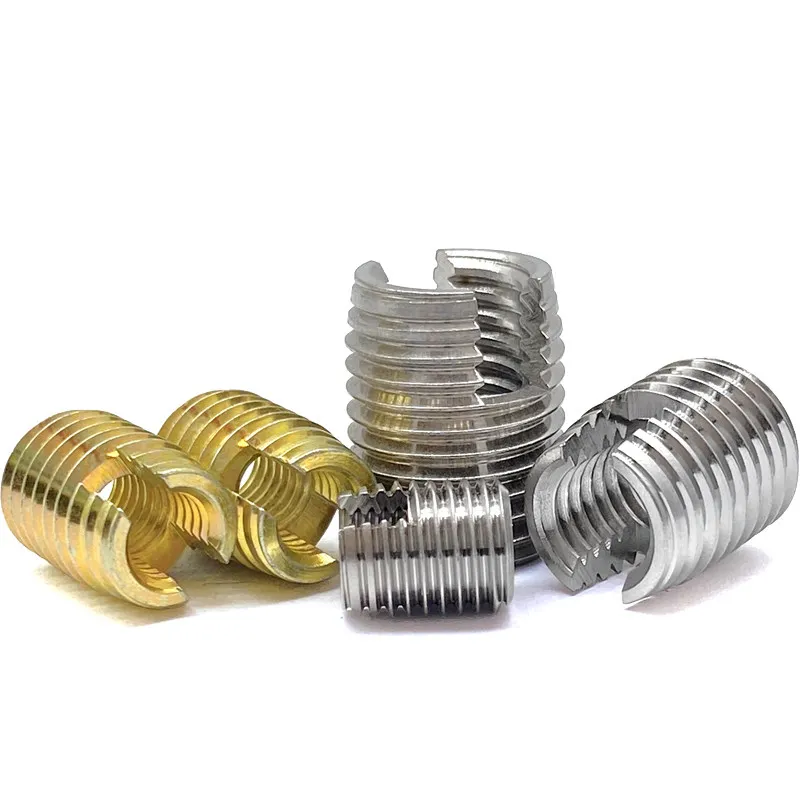 M2 M2.5 M3 M4 M5 M6 M8 M10 M12M14M16M18 M20 Stainless/ Carbon Steel Metal Thread Repair Insert Self Tapping Slotted Threaded Nut