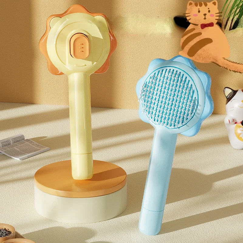 New Sunflower Pet Hair Removal Brush Dog Hair Brush Cat Hairs Removal Row Comb Long Hairs Short Hair Universal Pet Grooming