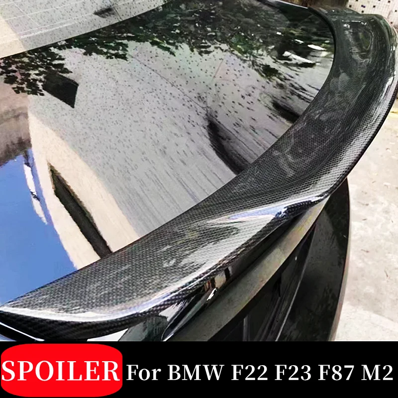 

For 2014-2019 BMW 2 Series F22 F23 F87 M2 Carbon Fiber Car Rear Trunk Lid Lip Bodykit Spoiler Wings Tuning Exterior Accessories