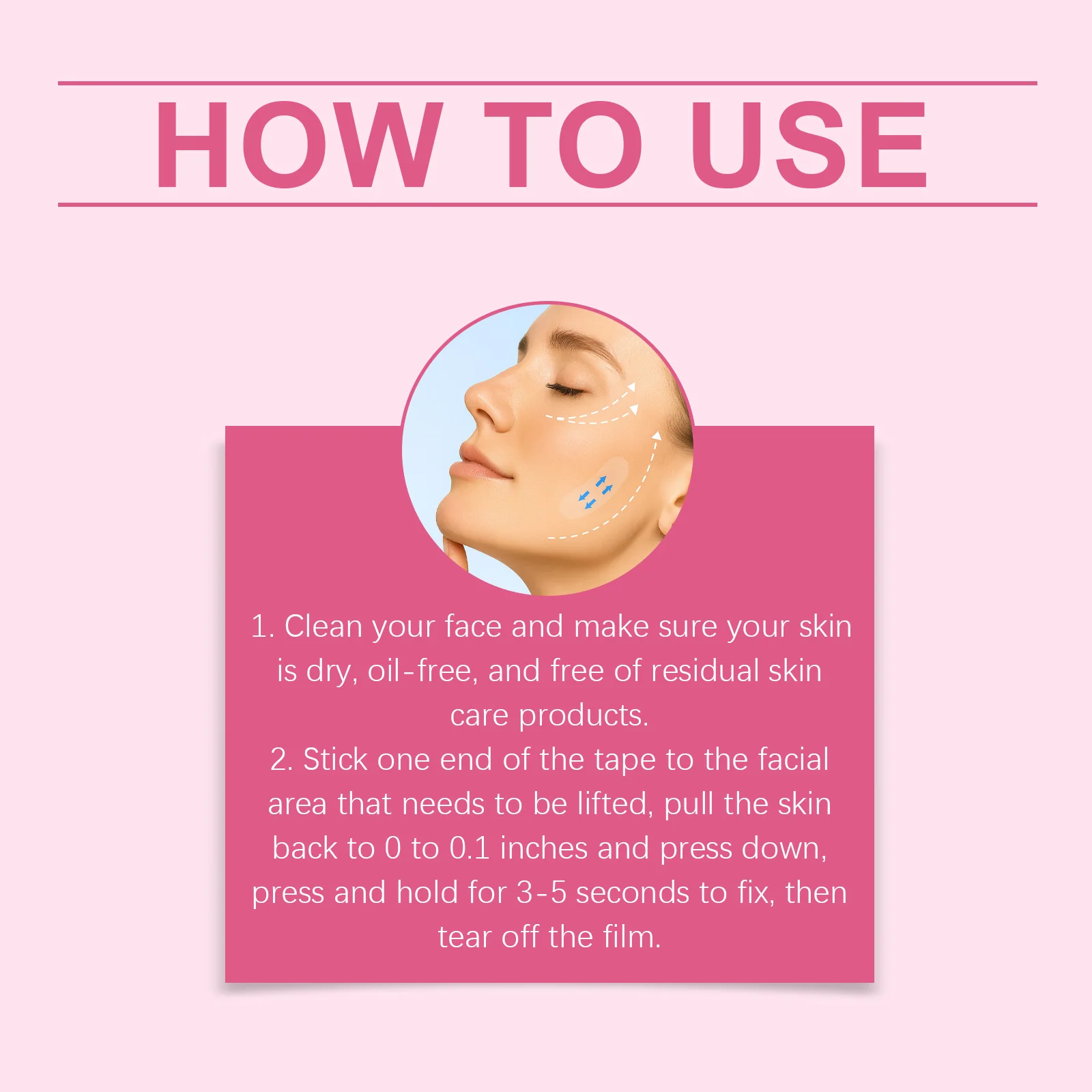 رقعة العناية بمرونة الوجه، رقعة رفع الوجه لتحسين ترهل البشرة وتعزيز كفاف الوجه، ملصق لشد البشرة غير المرئي