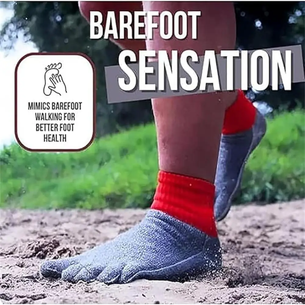 Soft Comfort Barefoot Socks Separation Design Tough and durability Gripper Sock All Season Breathable Yoga Pilates Socks