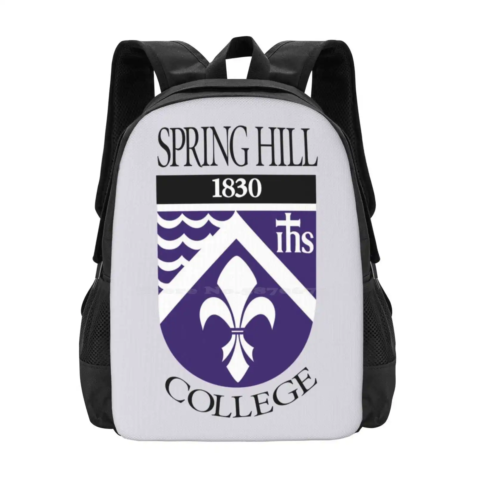 Spring Hill-mochila universitaria para hombres, mujeres, niñas, adolescentes, Primavera, Hill, logotipo universitario, estudiante universitario, Primavera, Hill