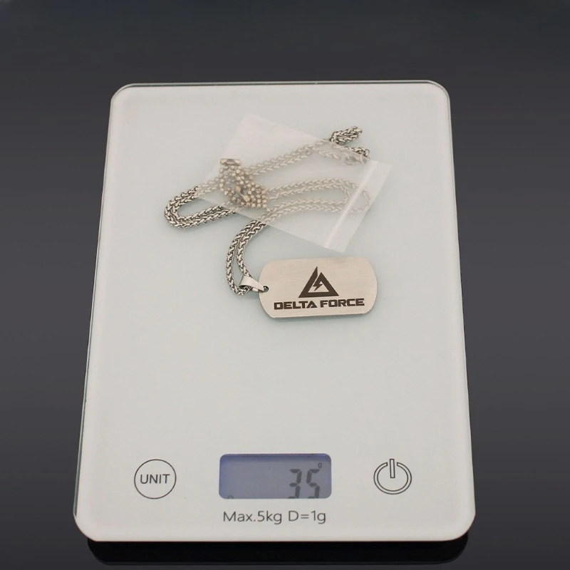 6cm/2.36in Delta Action Model Military Plaque Metal Hang Tag Naszyjnik grawerowanie Logo Identity Plaque Gift Collection Zawieszka Zabawka