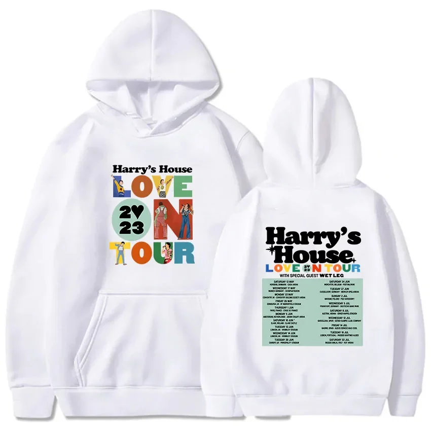 Harrys House Love on Tour Hoody Men\'s Vintage Sweatshirt Lovely Aesthetic Hoodie Retro Comic Graphic Clothes Unisex Pullovers