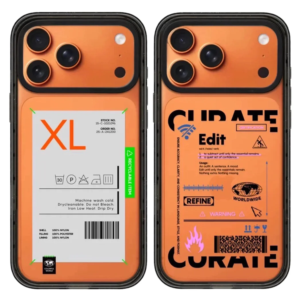 

XL Edit Acrylic Black Border Magnetic Case: Compatible With IPhone 17 16 15 14 13 12 Pro Max 17 Air