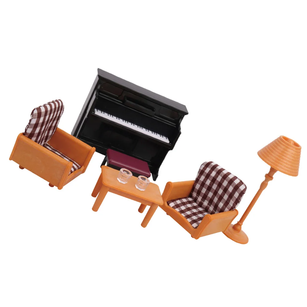 

Decorate Simulated Piano Sofa Child Toddler Toy Dollhouse Couch Plastic Mini Furniture Prop