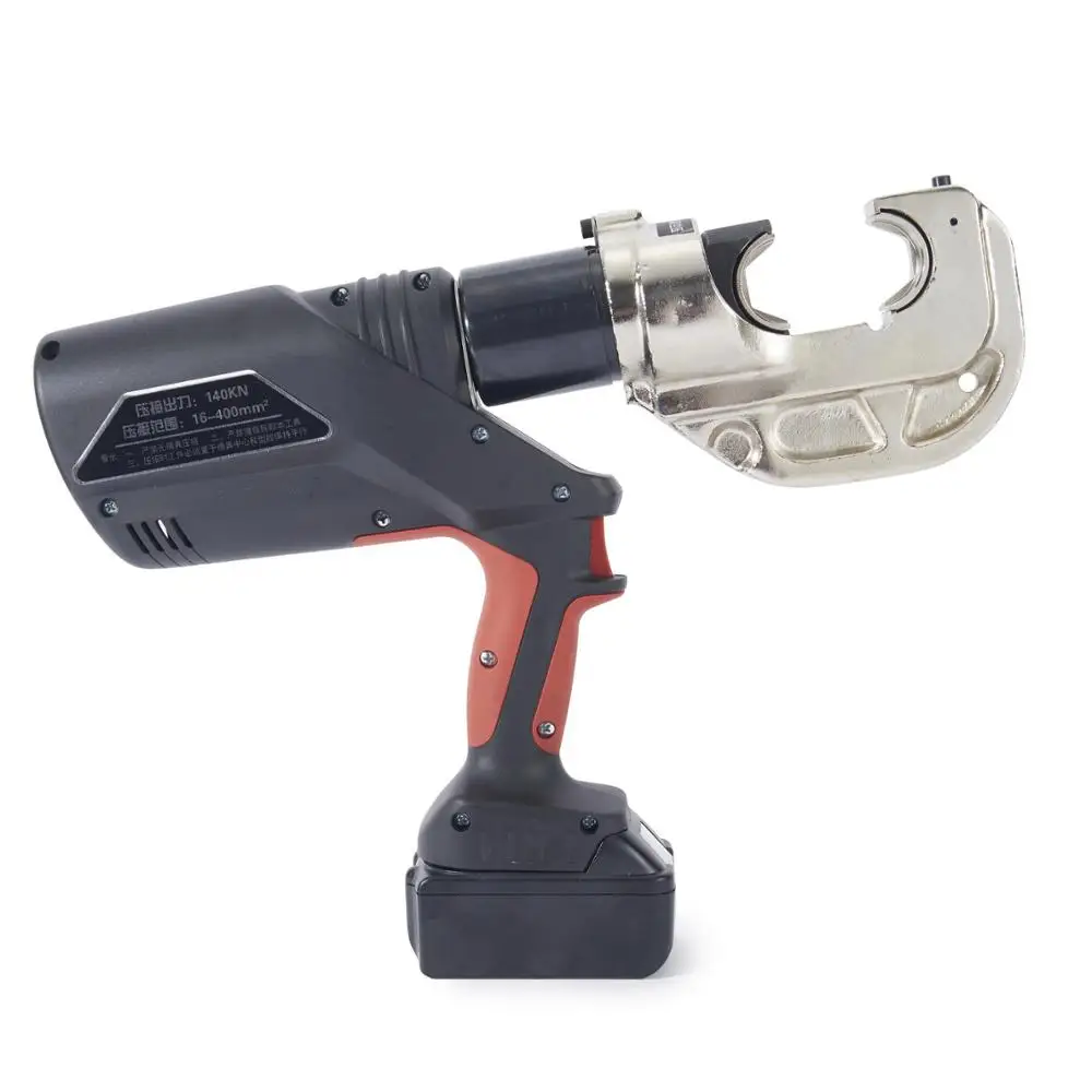 

Manufacturer price cordless crimping tool 16-400mm 14 Tons hydraulic battery cable lug crimper