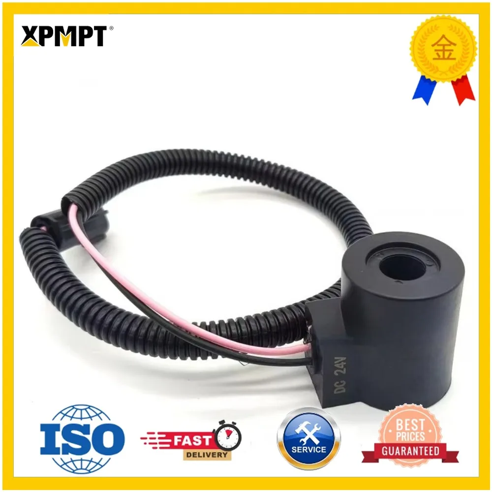 Doosan Daewoo DH55 60 XCMG XE65 80 pilot travel fast and slow gear solenoid valve coil excavator parts