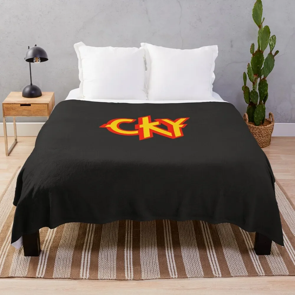 

CKY Classic T-Shirt Throw Blanket Stylish Warm Blanket for Living Room Bedroom