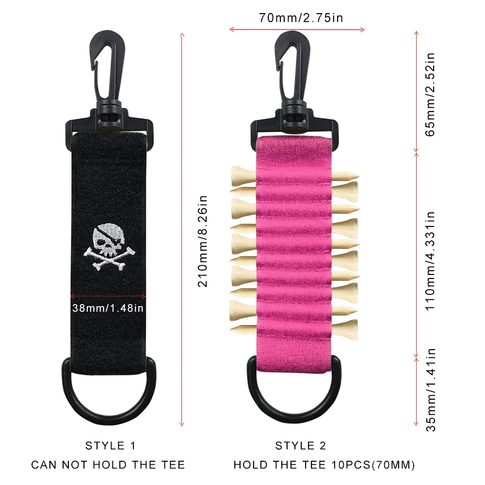 Doppelseitiges Magisches Klebeband Golf-Schlägerhalter Tragbarer Golf-Schlägerständer mit Aufhängehaken, Geeignet für Golftaschen und Handschuhe – Detail 2