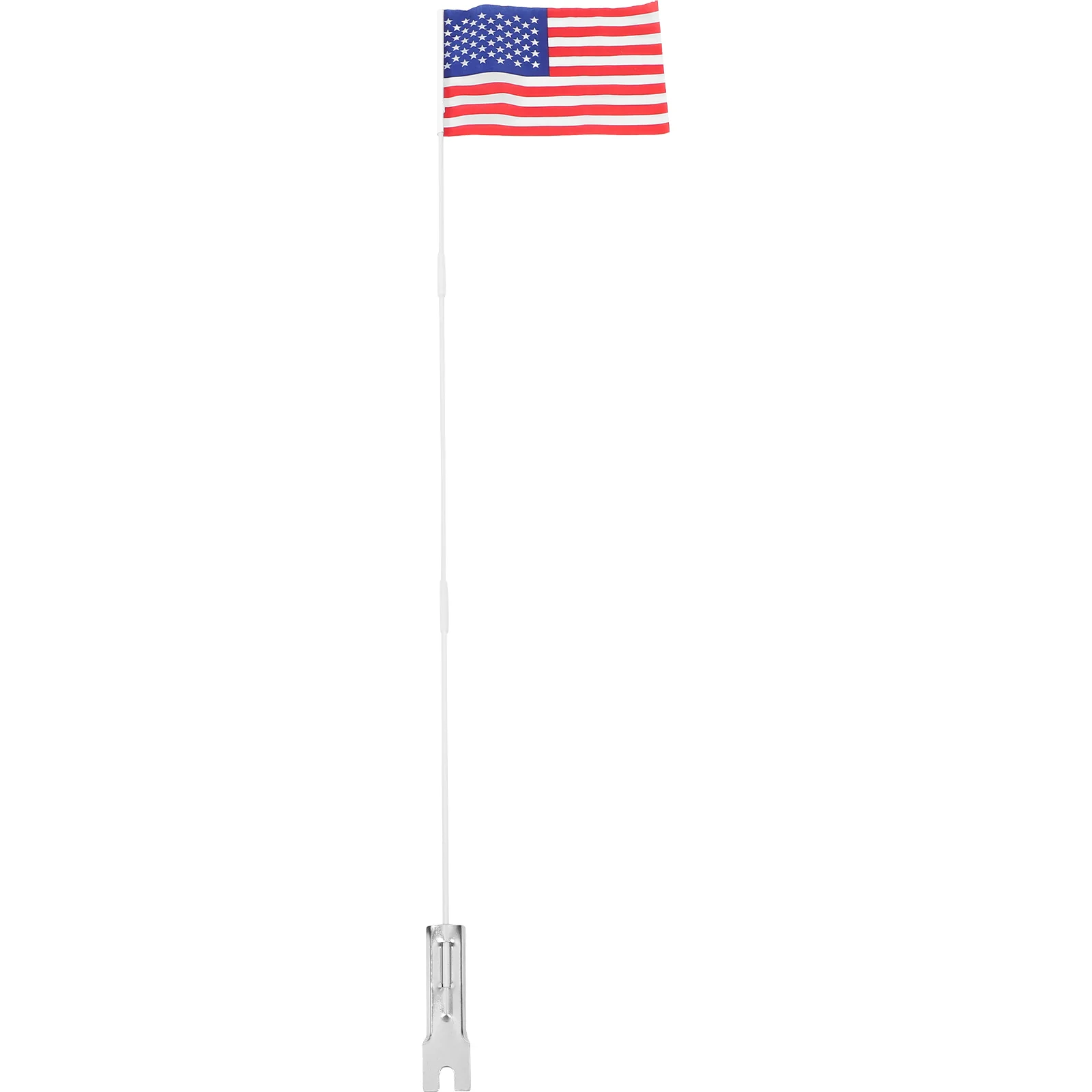 Banner Bicycle Flagpole Poles Bike Flags with for Safety Lights Front and Back Polyester