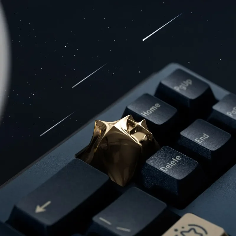 Cosmic Stars Artisan Keycap Custom Metal Keyboard Cap Cherry MX 1U Personalized KeyCap for Mechanical Keyboard Accessories Gift