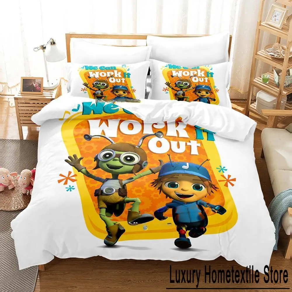 Beat Bugs Bedding Set Single Twin Full Queen King Size Bed Set Adult Kid Bedroom Duvet cover Sets 3D Print Anime Bed Sheet Set