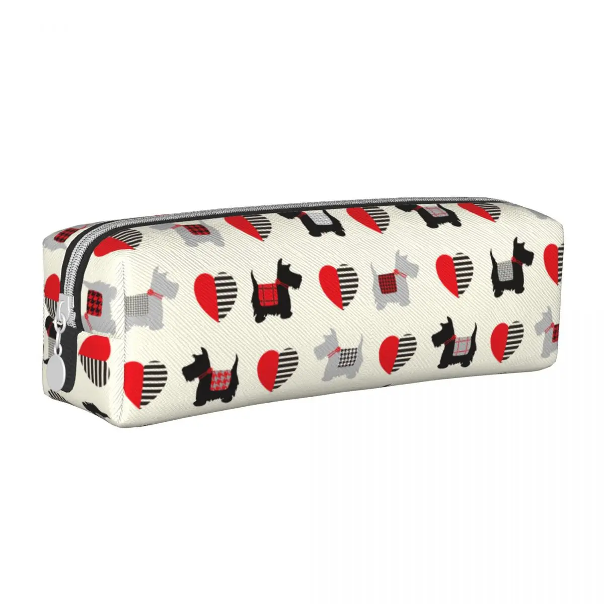 Scottish Pencil Case Lovely Gift for Animal Dog Lover Pen Bags Student Large Storage Students School Cosmetic Pencilcases