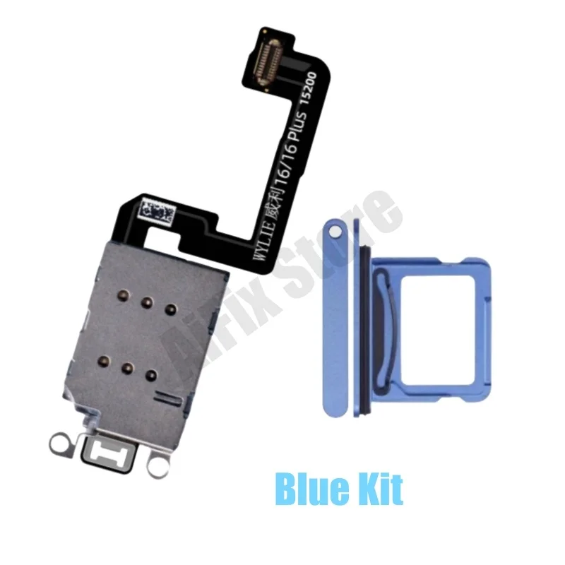 For iPhone 16 16plus Esim Modify to Sim Adapter with Outside Dual Sim Card Tray Need Drill Hole