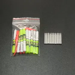 10pcs Light Sticks Green / Red Work with CR322 Battery Waterproof LED Lamp Lightstick Night Fishing Tackle Accessory D006
