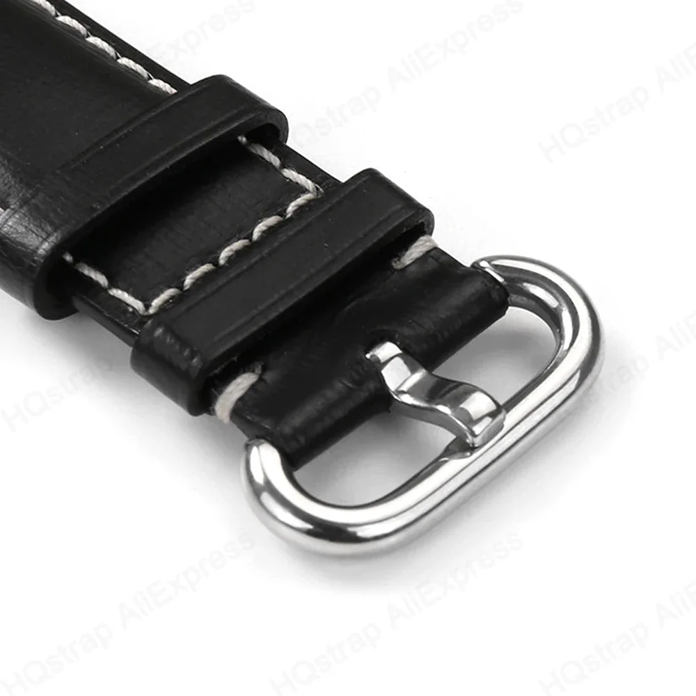 Stainless Steel Buckle 20mm 22mm Watch Band Clasp Metal Button Leather Silicone Strap Buckles Accessories Polished Black Silver