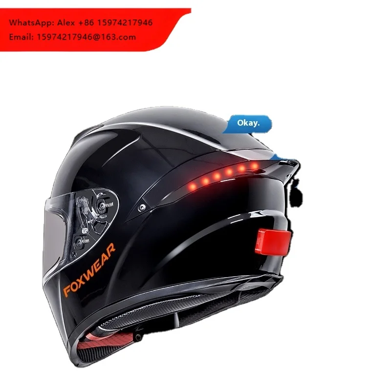 Unisex All-Season 4K Camera Smart Helmet For Bluetooth Voice ABS Material 3C Certified Safety Integrated Full Helmet For
