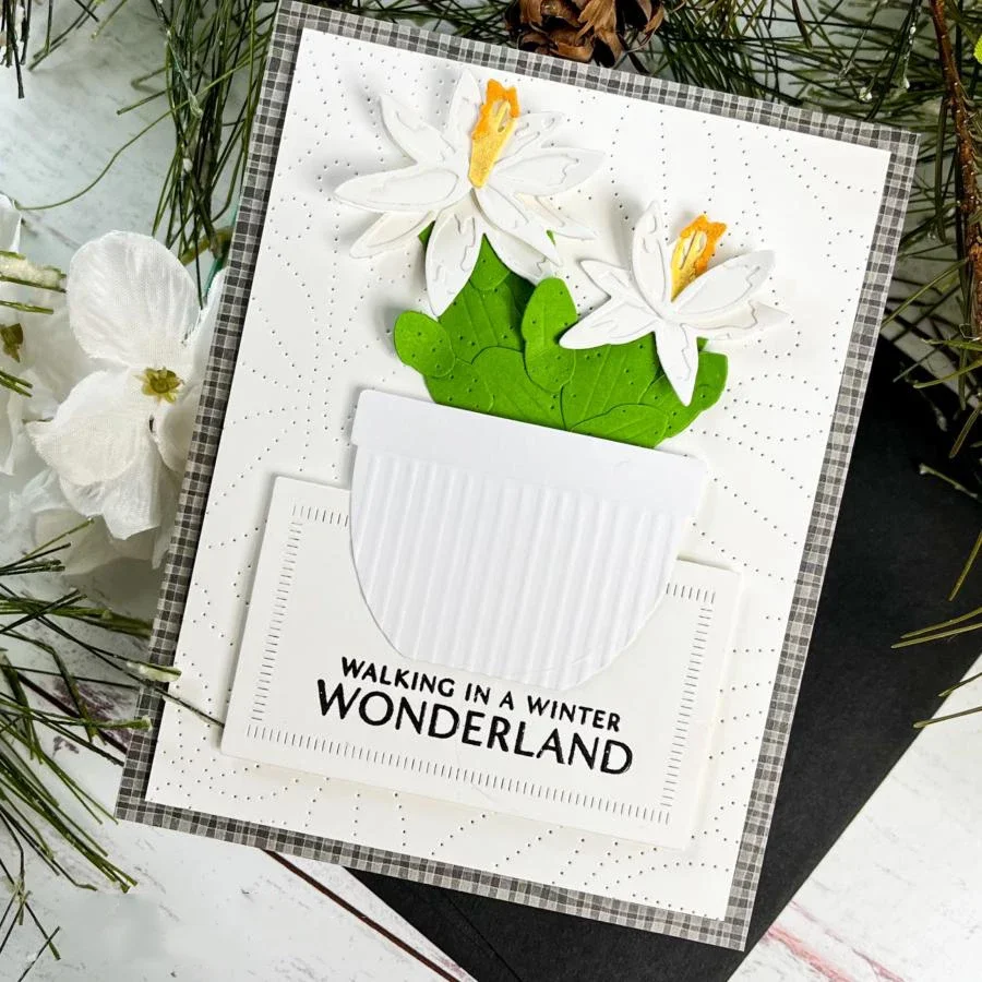 

1pc Piggy Craft metal cutting dies cut die mold Cactus flower potted Scrapbook paper craft mold blade punch stencils dies