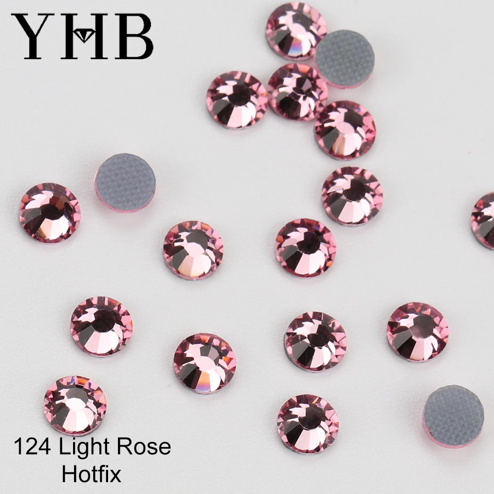 YHB High Quality Red Flatback Hotfix Rhinestones For Shoes Bags Nails Phones Fabric Garment Decoration DiY Jewelry Accessories image 3