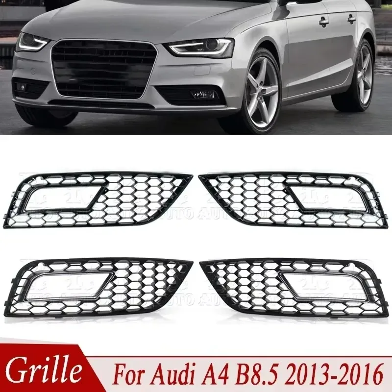 

Для решетки противотуманной фары сотовая сетка RS4 стиль 8K0807681K, 8K0807682 1 пара противотуманных фар переднего бампера для A4 B8.5 2013-2016