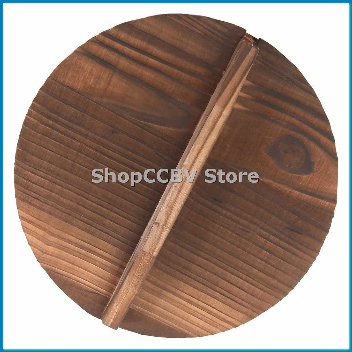 

Кухонная многофункциональная деревянная крышка для кастрюли с ручкой, крышка для сковороды, экологически чистая противоожоговая деревянная крышка для выпечки, 26 см-A50M