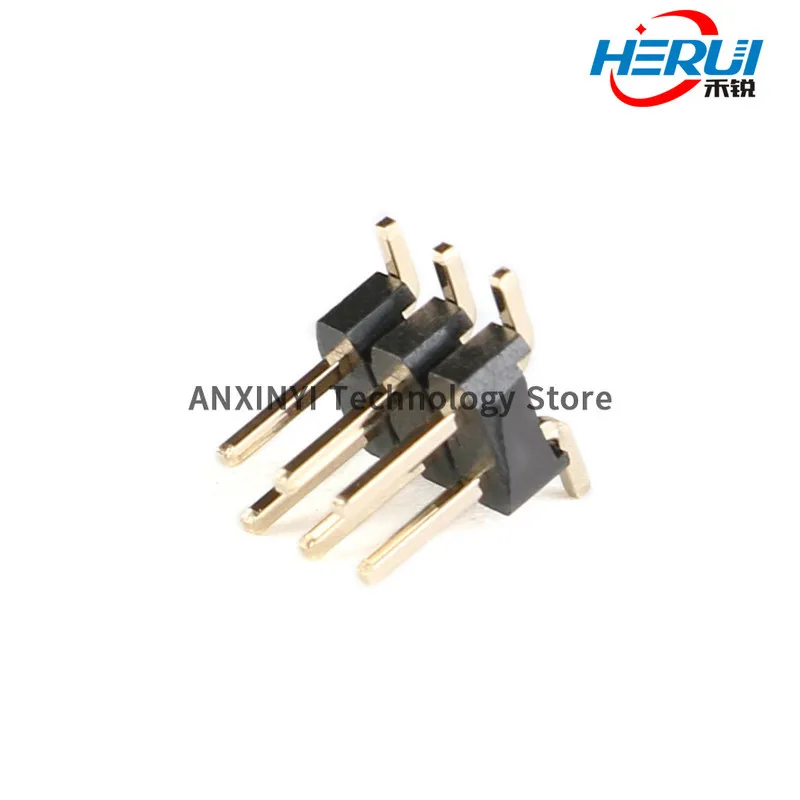 SMT line 2.0 mm distance between double row needle 2 * 2 p / 3/4/5/6/7/8/10/12/20 40 p/gold plated