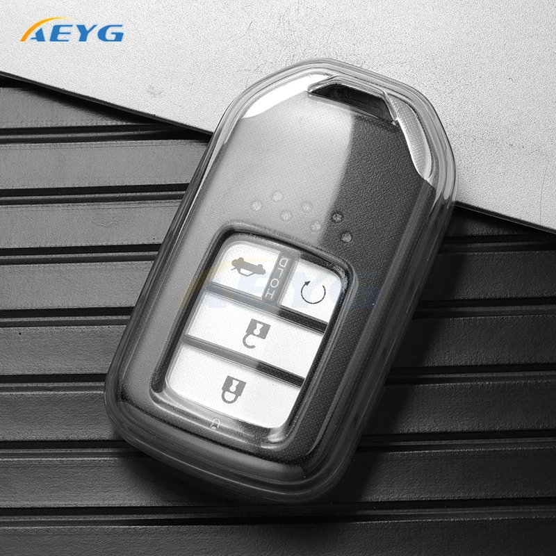 TPU Car Key Case Cover Shell Fob per Honda Civic Accord Venzel Odyssey Fit City Jazz HRV CRV XRV smart keyless accessori