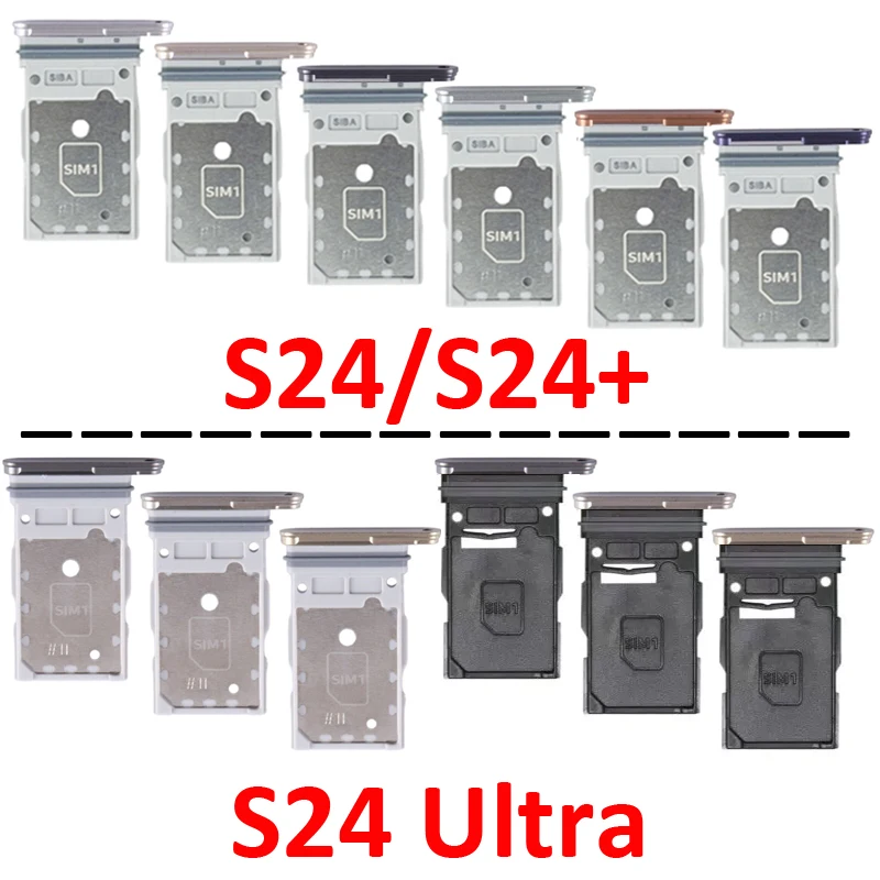 

Pop For Samsung Galaxy S24 Ultra S928 S928B S928U Phone New SIM Card Tray Slot Adapter For S24 Plus S24+ Single Dual Chip SIM Pa