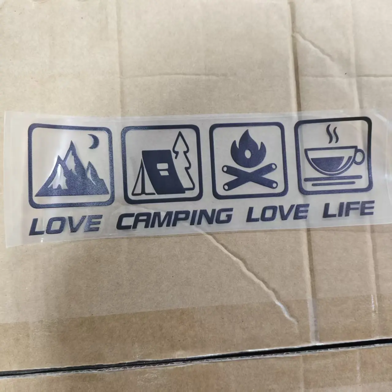 LOVE LIFE Camping Car Stickers Wilderness Campfire Adventure Car Motorcycle Auto Decoration Decals Coffee RV Off Road Waterproof