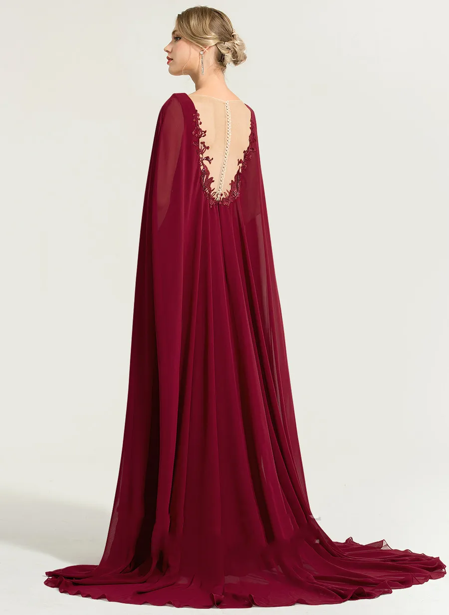 Chiffon perline di pizzo Applique madre sposa 2022 scialle senza maniche abiti da sera ospite donna muslimaunazzle 0. Inzee tucson robe de fête de mariage