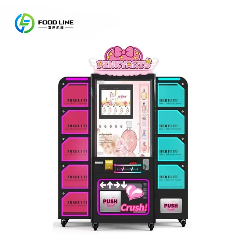 Customized Smart perfume vending machine  24 hour self scanning perfume sprayer machine supermarket self service vending cabinet