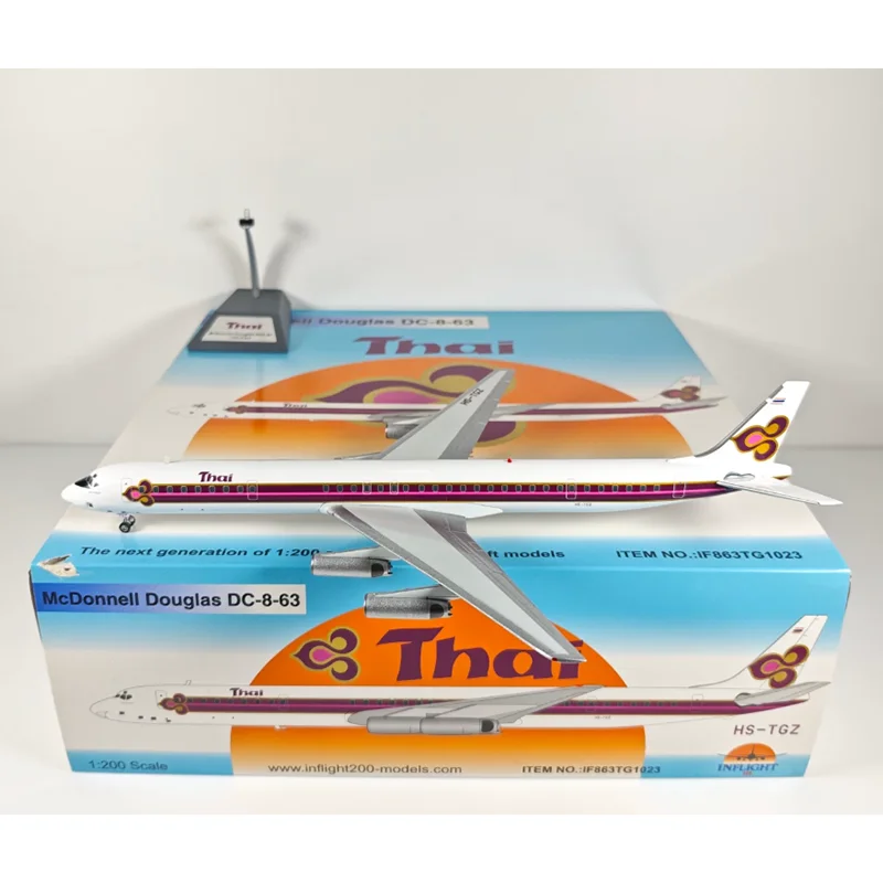 

Inflight 1/200 Scale Thai Airways DC-8-63 HS-TGZ Die-cast Alloy Aircraft Model Collectible Decorative Item