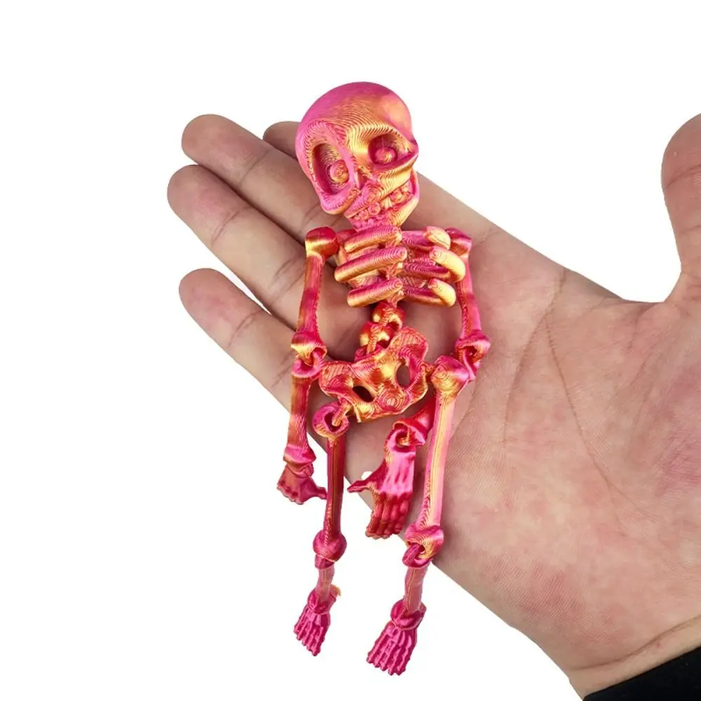 Beweegbare skeletrek koelkast sticker prachtige grappige koelkast magneten decoratie persoonlijkheid Halloween ornamenten partij