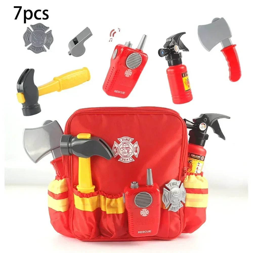 Firefighter Tools Toy Fireman Props Role-playing Plaything Home Exquisite Funny Cosplay Toys Children Playthings