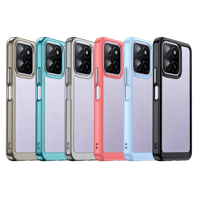 For Honor X5b Plus Case Honor X5b X6a X6b Cover TPU Border Acrylic Backplane Bumper Protective Phone Cases Honor X5b Plus Funda
