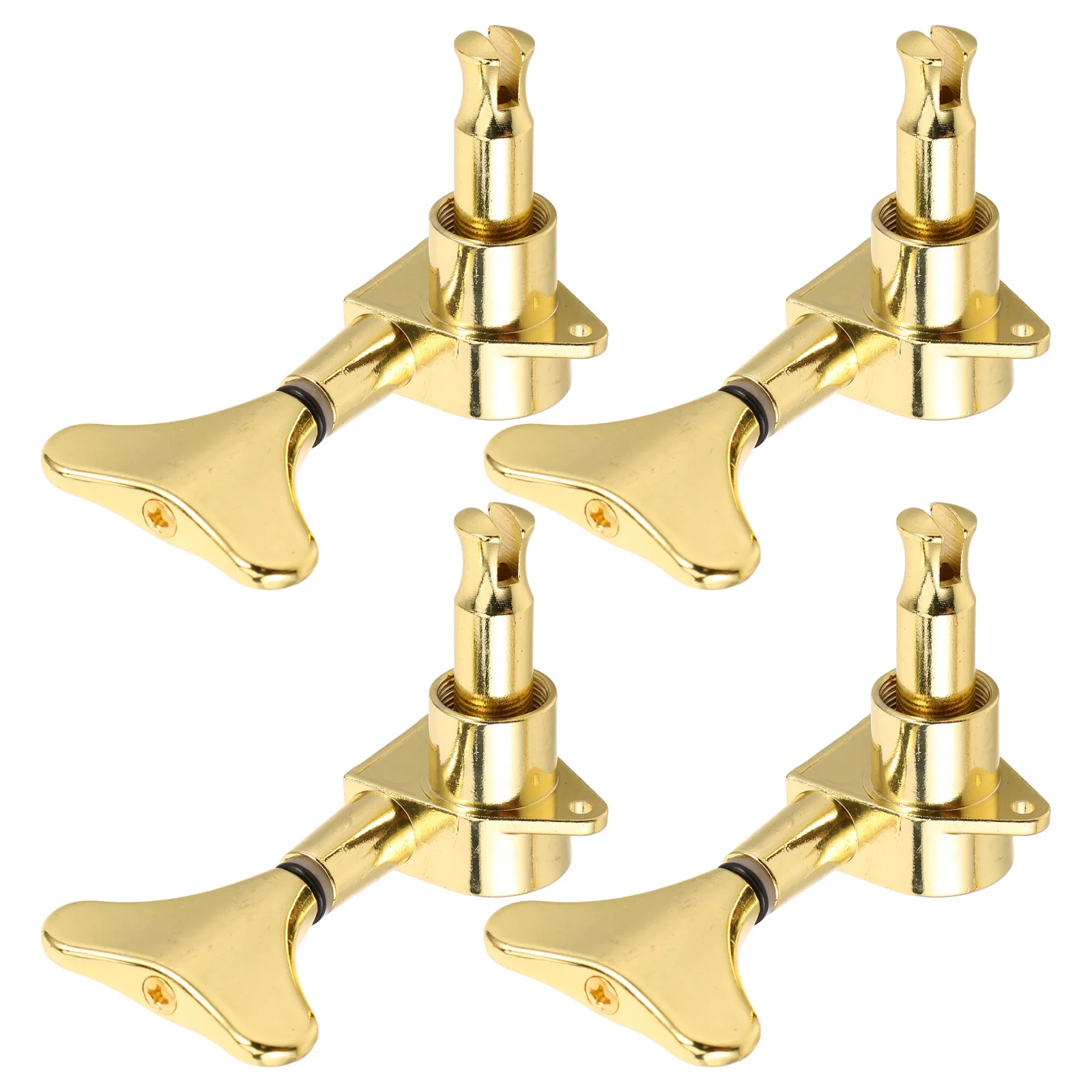 

4Pcs Bass Tuning Pegs Minimalist Gold Finish Precision Tuning Stability Dust Proof Alloy Material Universal Fit