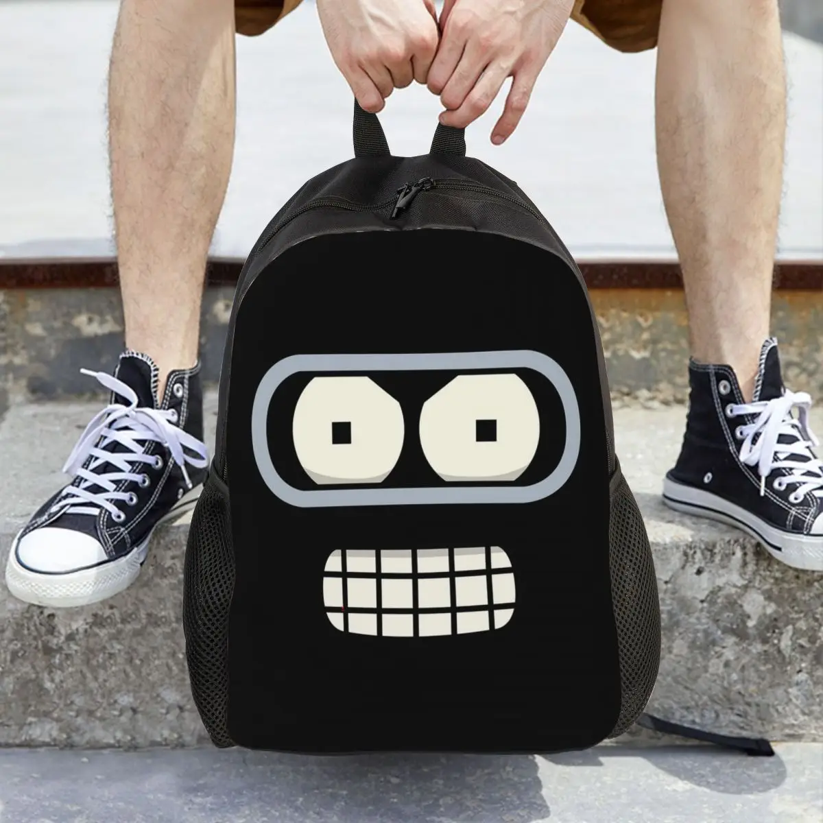 Mochila para estudiantes con cara de doblador, mochila escolar para senderismo, mochila de viaje para niños y niñas, mochila de moda, bolsos de hombro