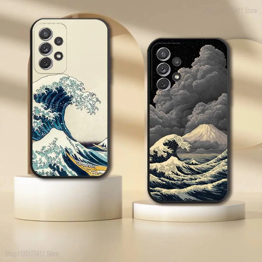 도요타시 카나가와 해변 전망대 삼성 S 25,24,23,22,30,21,10,9,울트라,플러스,라이트,FE,4,5G용 휴대폰 케이스 블랙 소프트 케이스