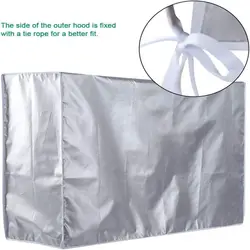 Air Conditioning Dust Cover Outdoor Air Conditioner Waterproof Cover Anti-Dust Anti-Snow Cleaning Sunproof Conditioner Protector